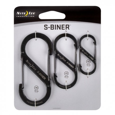 Lot of 3 carabiners S-BINER