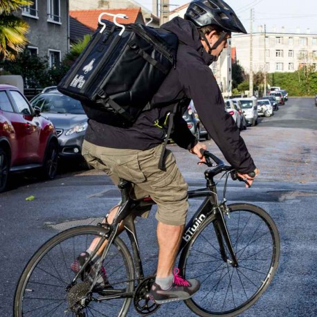 Sac à dos isotherme pour livreur à vélo Uber Eats ou Deliveroo