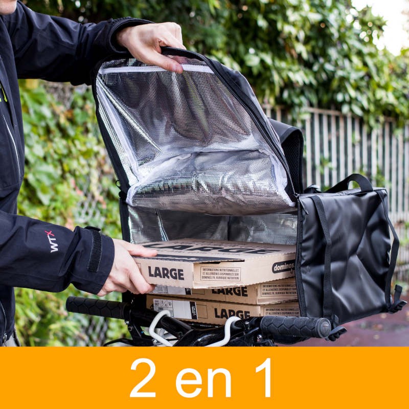 Sac Isotherme Courses 30L,Sac de Livraison Isotherme pour Velo,Sac  Isotherme Pliable,Sac de Livraison Uber Eats pour Pique-Nique,Deliveroo,Une