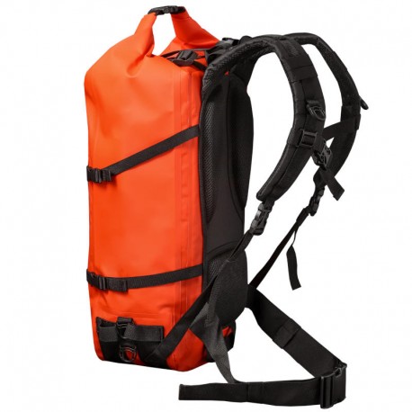 Dos et bretelles ergonomiques du sac étanche drybackpack 40 hPa