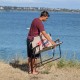 2-seater folding chair