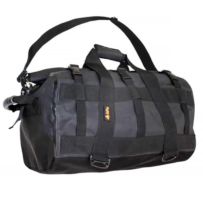K3 Bravo Weatherproof Water Resistant Duffel Backpack Charcoal 40 Liter 