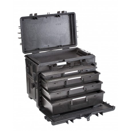 Suitcase waterproof EXPLORER CASE 5140KT01-AH with drawers and foam