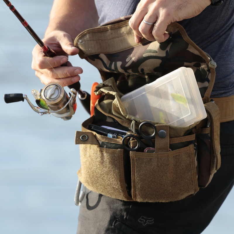 Large Fishing belt pouch made in authentic Cordura 1000D