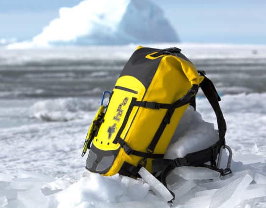 Dry Backpack40 jaune au pôle
